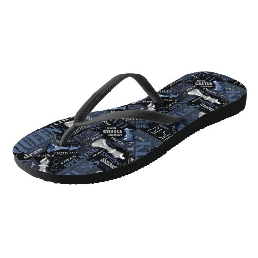 Kaas Zilver en Blauw ID784 Teenslippers (Schuin)