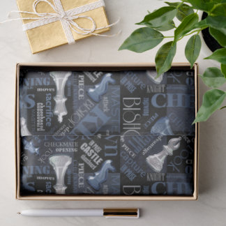 Kaas Zilver en Blauw ID784 Tissuepapier