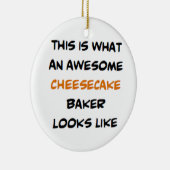 kaasbakker, geweldige keramisch ornament (Rechts)