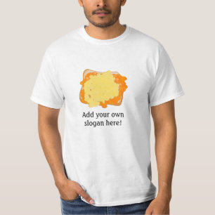 Kaasbesbonen op gebluste toast t-shirt