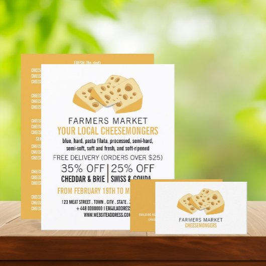 Kaasblokken, Kaashandelaar Reclame Flyer