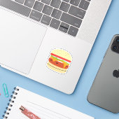Kaasburger Sticker (Laptop met iPhone)