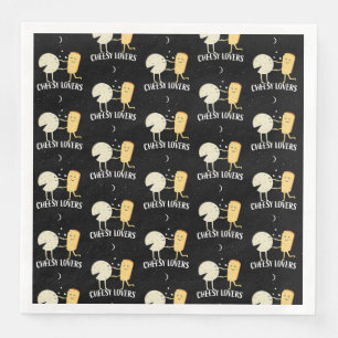 Kaasliefhebbers en kenner servet