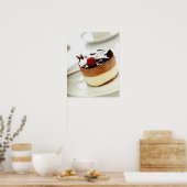  kaasmakerij op bord met koffiebeker in poster (Keuken)
