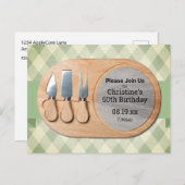 Kaasplank Aangepaste Charcuterie Briefkaart (Voorkant / Achterkant)