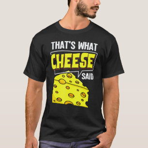 Kaasplank Stokjes Vegan Grappige Puns T-shirt