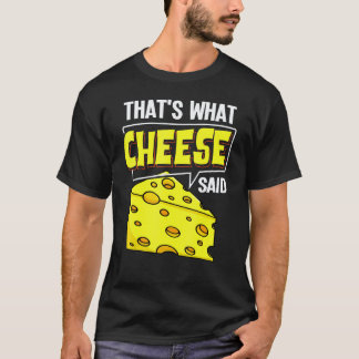 Kaasplank Stokjes Vegan Grappige Puns T-shirt