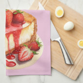 Kaastaart bakrecept theedoek (Quarter Fold)