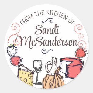 Kaasvruchtenwijn uit mijn keuken sticker