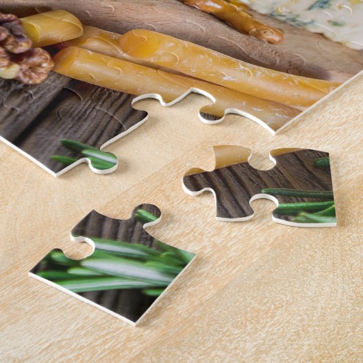 Kaaswijn honingnoten Druiven Crackers Voedsel Legpuzzel (Zijkant)