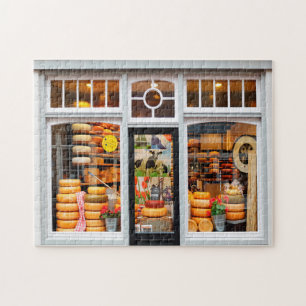 Kaaswinkel in Amsterdam. Legpuzzel