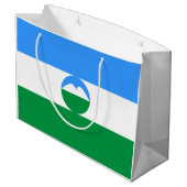 Kabardino Balkaria Vlag Groot Cadeauzakje (Achterkant Gekanteld)