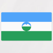 Kabardino Balkaria Vlag Labels (Design 1)