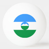 Kabardino Balkaria Vlag Pingpongballen (Achterkant)