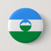 Kabardino Balkaria Vlag Ronde Button 5,7 Cm (Voorkant)