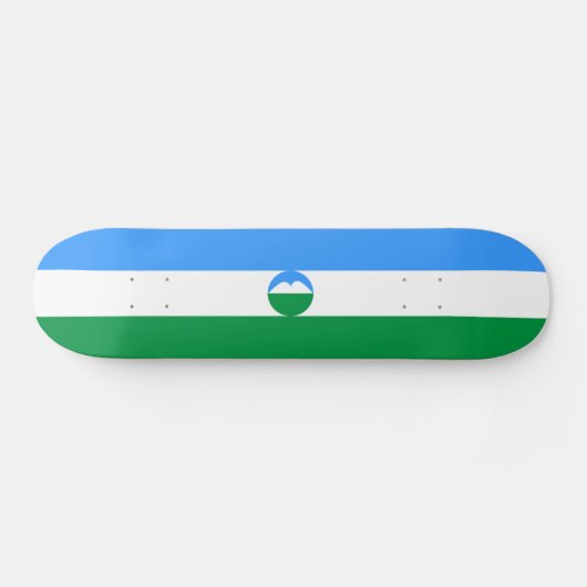 Kabardino Balkaria Vlag Skateboard (Horizontaal)