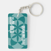 Kabbalah-boom van het leven sleutelhanger (achterkant)