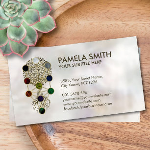 Kabbalah The Tree Ornament on Pearl Visitekaartje