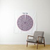 Kabbalistische creatie - Tzimtzum & Hebreeuwse Sef Wandkleed (In situ)