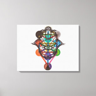 Kabbalistische levensboom canvas afdruk