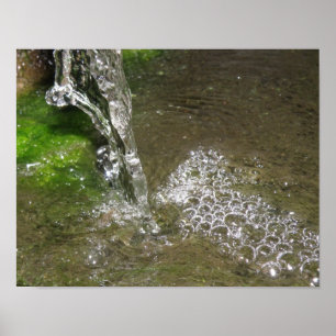 Kabbeldende Waterval Borrelend Water Print