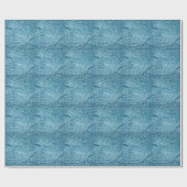 Kabel Knit, blauw Cadeaupapier (Vlak)