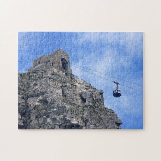 Kabelauto Kaapstad Zuid-Afrika. Legpuzzel (Horizontaal)