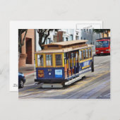 Kabelauto's in San Francisco Briefkaart (Voorkant / Achterkant)