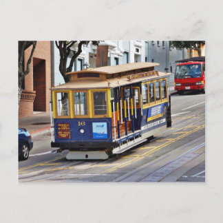 Kabelauto's in San Francisco Briefkaart
