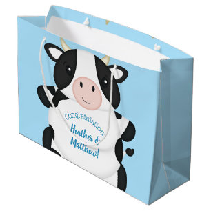Kabelblauw Baby shower Groot Cadeauzakje
