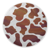 Kabelbruin en witafdrukken keramische knop (Voorkant)