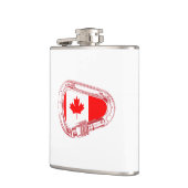 Kabelfles met Canada vlag Heupfles (Links)