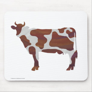Kabeljauw Brown en White Silhouette Muismat