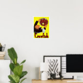 Kabeljauw: gekookte zeefvis poster (Thuiskantoor)