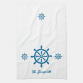 Kabeljauw, hoofdscheepskapitein, wiellijnen theedoek (Verticaal)