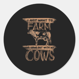 Kabeljauw   Kabeljauw van Boerderijen van landbouw Ronde Sticker