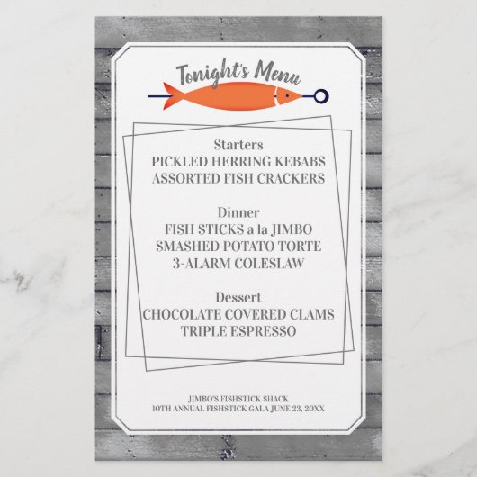 Kabeljauw, menu briefhoofd (Voorkant)