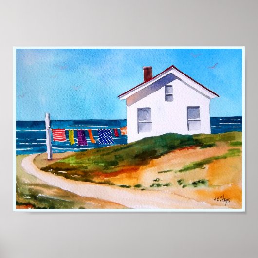 Kabeljauw met waslijn Poster (Voorkant)