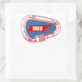 Kabeljauw Rechthoekige Sticker (Tas)