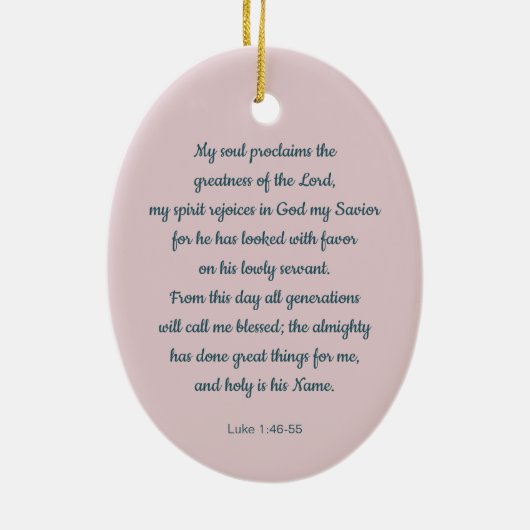 Kabeljauw van Mary Kerstmis en Advent Ornament (Achterkant)