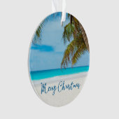 Kabeljauwversiering Acrylpalmboom Ornament (voorkant)