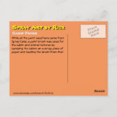 Kabelkoorts Briefkaart (Achterkant)