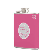 Kabelroze monogrammed Flask - Zodiac - Taurus Heupfles (Links)