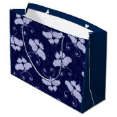 KABELS VAN LABEL IN BLAUW GROOT CADEAUZAKJE (Achterkant Gekanteld)