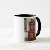 Kabinet met twee secties en een dubbele deur mok (Voorkant rechts)