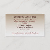 Kabinet Visitekaartje (Achterkant)