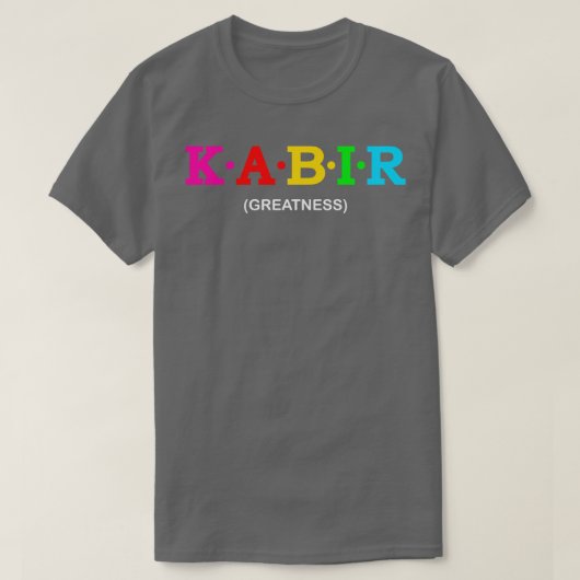Kabir Grootheid 1 T-shirt (Design voorkant)