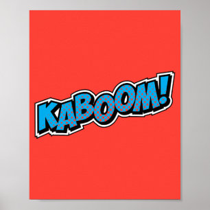 Kaboom! Explosieve Pop Art Comic Blast Poster