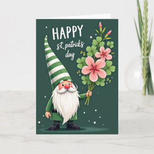 Kabouter Bloeit Gelukkige St. Patrick Kaart