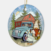 Kabouter Boer Keramisch Ornament (Links)